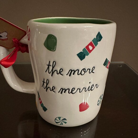 Rae Dunn Peanuts Snoopy Christmas Mug The More the Merrier All @ NWT 2025 - Picture 2 of 4